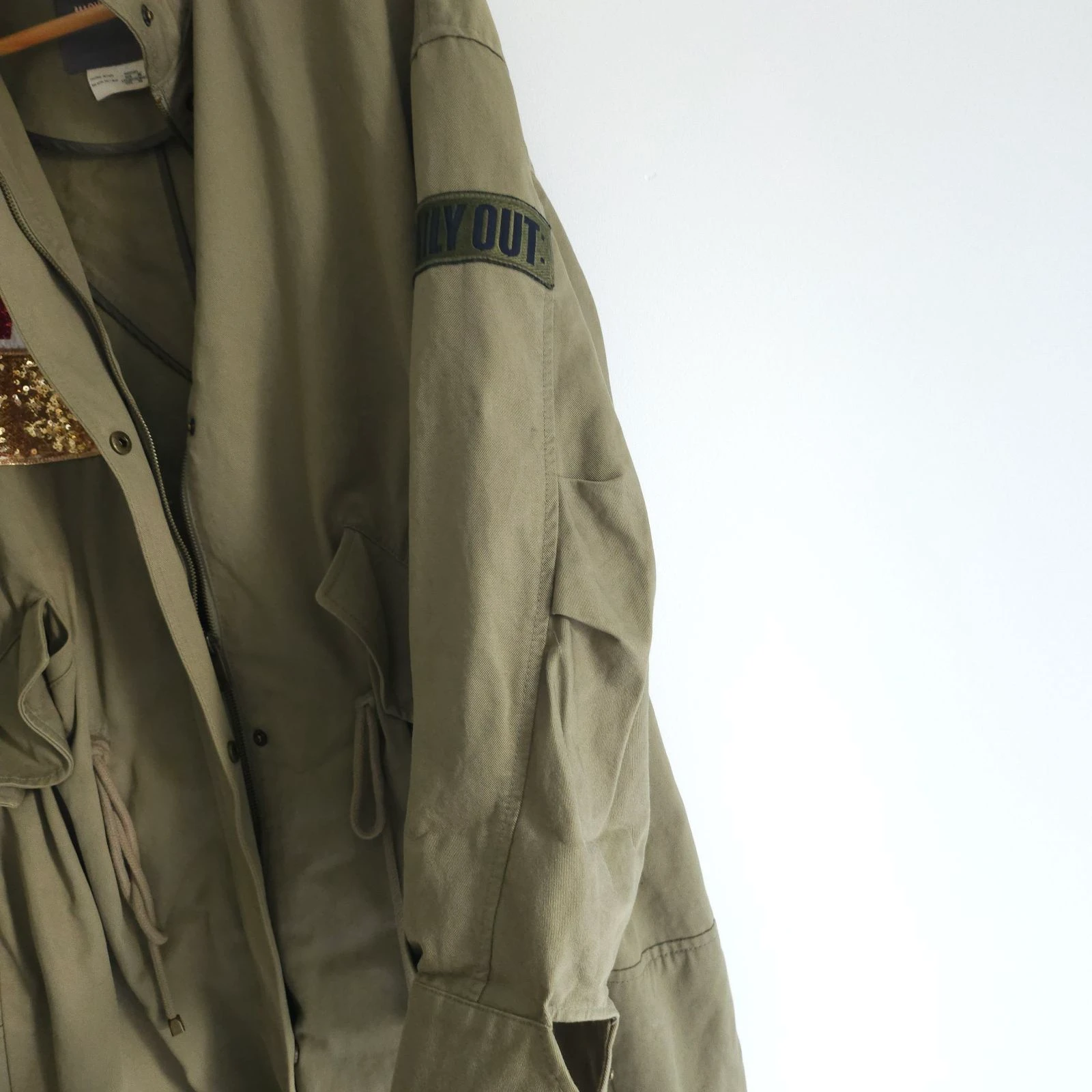 Jucy Judy Koreaanse modetrench kaki leger – photo 7